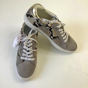 Steven Madden Amalfi Snake Print Lace Up Sneaker